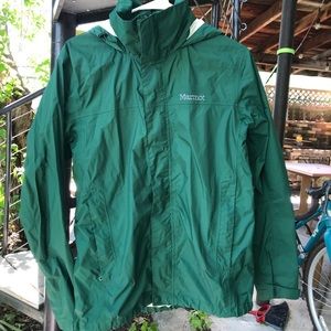 Marmot Mens Lightweight Rain Jacket Green Small